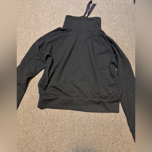 Victoria's Secret SPORT Large Cowl Neck Long Sleeve Black Pullover Hoodie - Picture 8 of 13